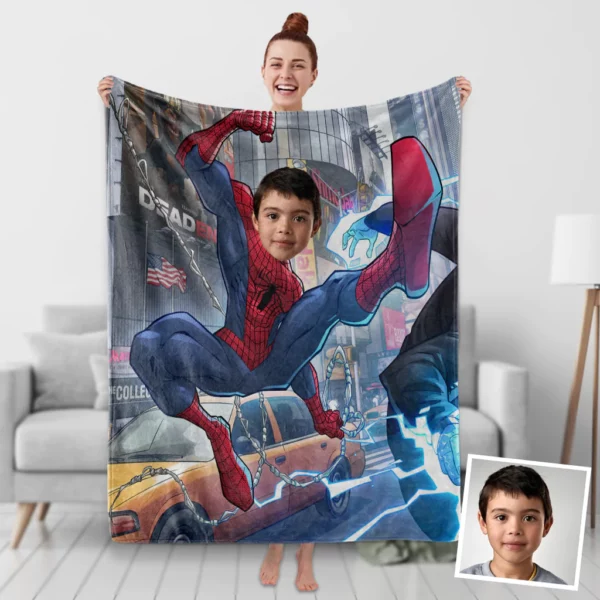 Custom Blanket For Boys, Spider Man Blanket